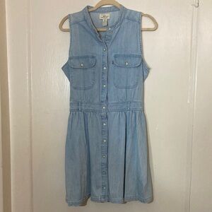 Levi's Sleeveless Light Blue Denim Dress